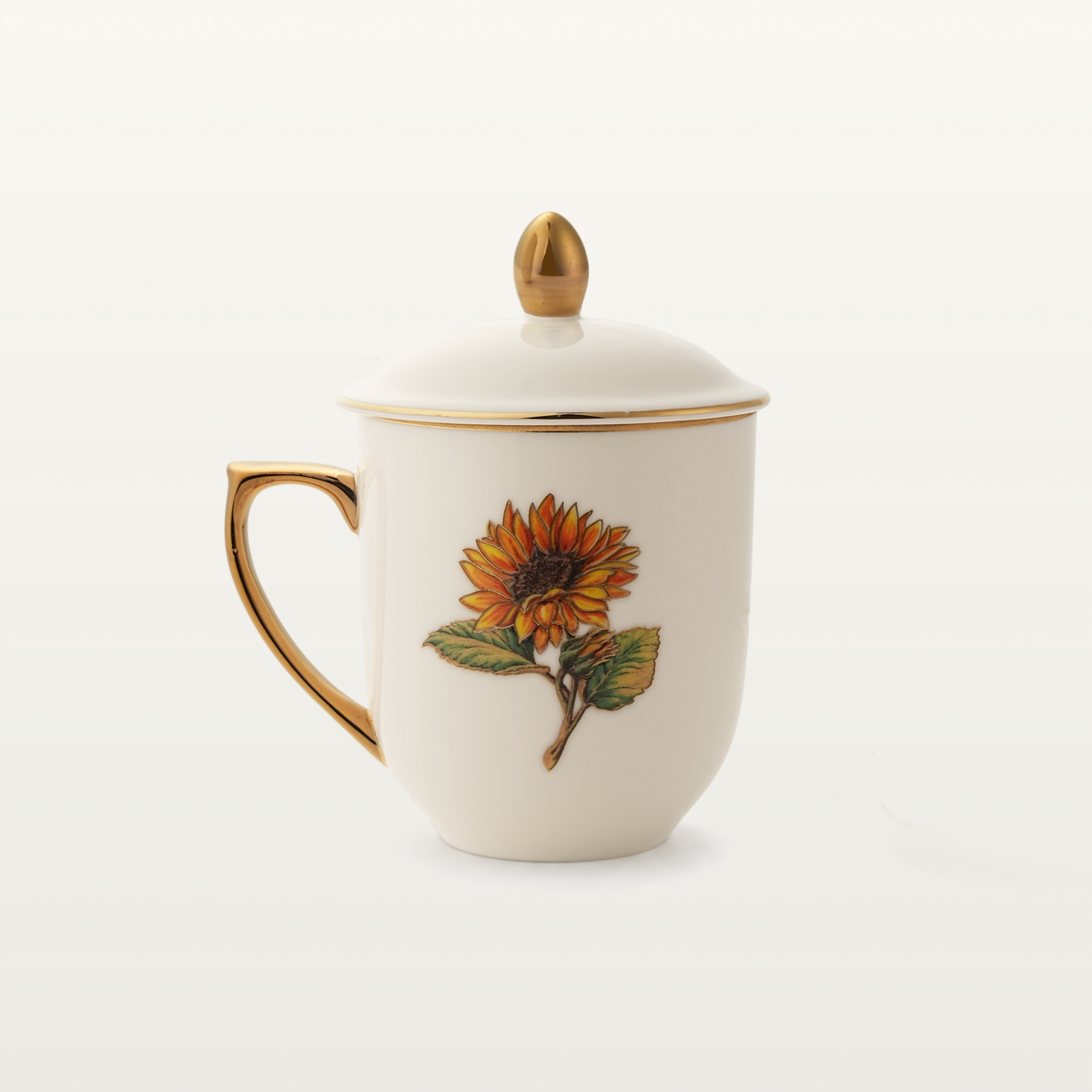 Sunflower Porcelain Cup