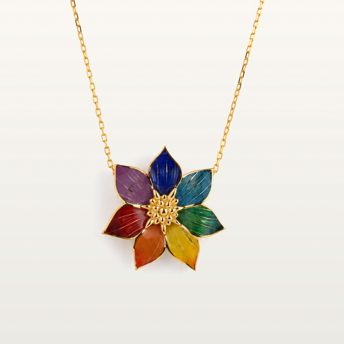 Seven-Plated flower Necklace