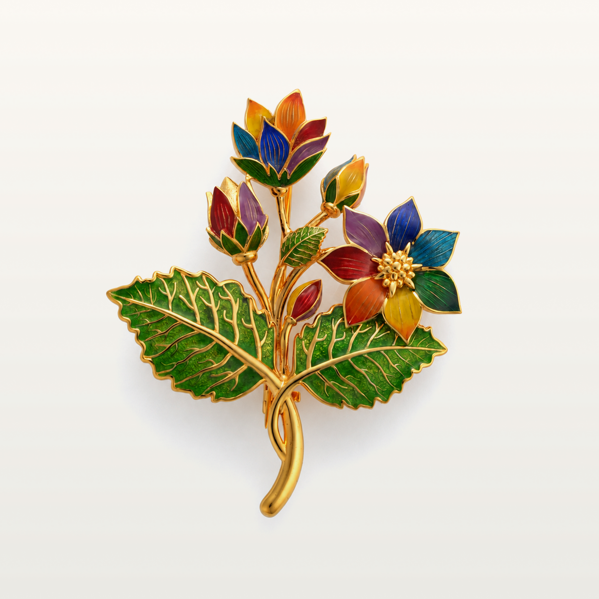 Seven-Plated flower Brooch