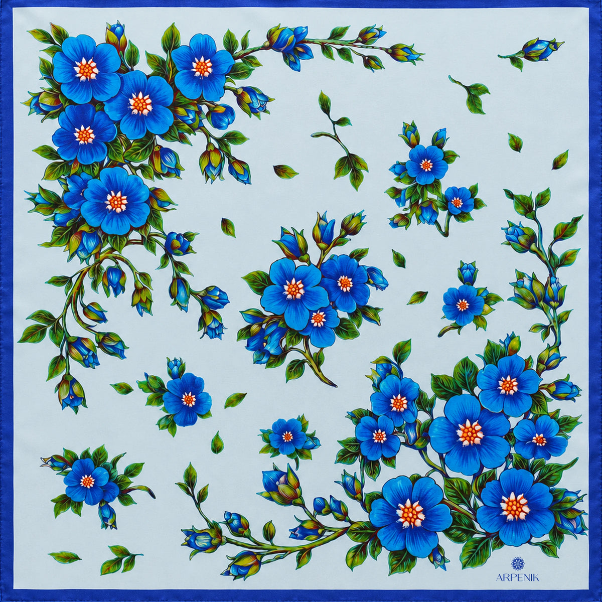 Forget-Me-Not Silk Scarf