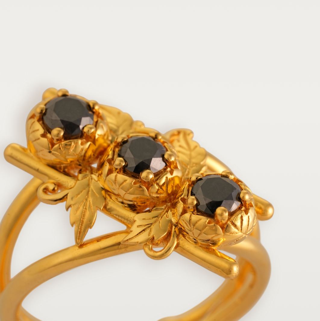 Strong Three Stone Ring