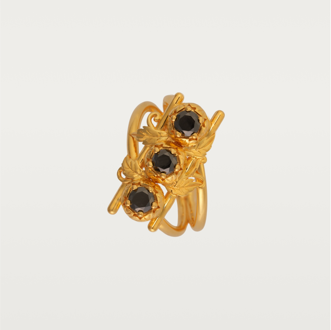 Strong Three Stone Ring