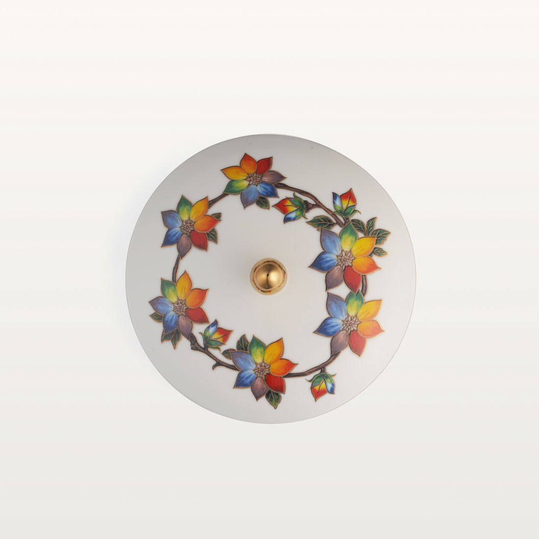 Seven-Plated flower Porcelain Jewelry Box