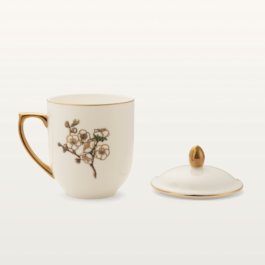 Apricot Blossom Porcelain Cup