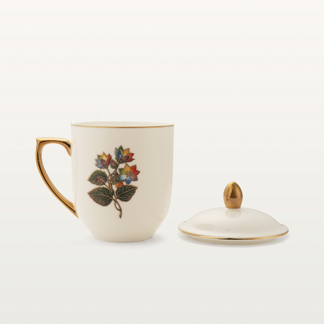 Seven-Plated flower Porcelain Cup