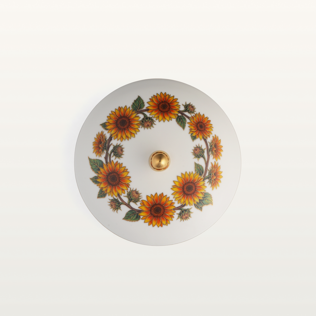 Sunflower Porcelain Jewelry Box