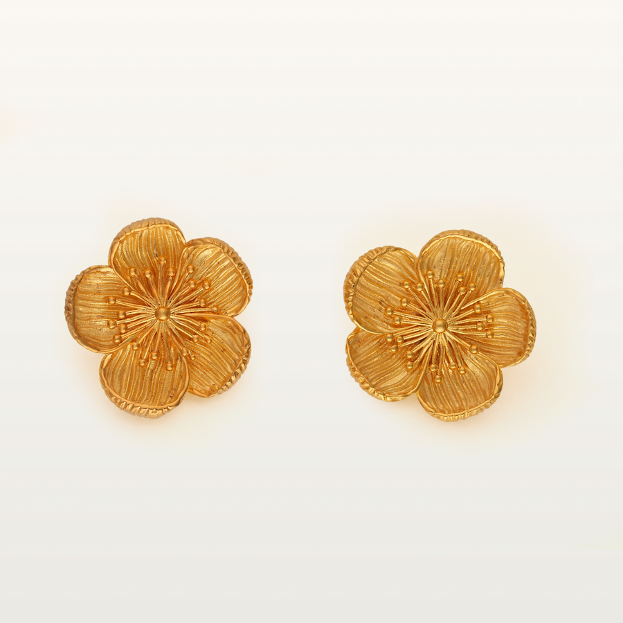 Apricot Blossom Button Cover