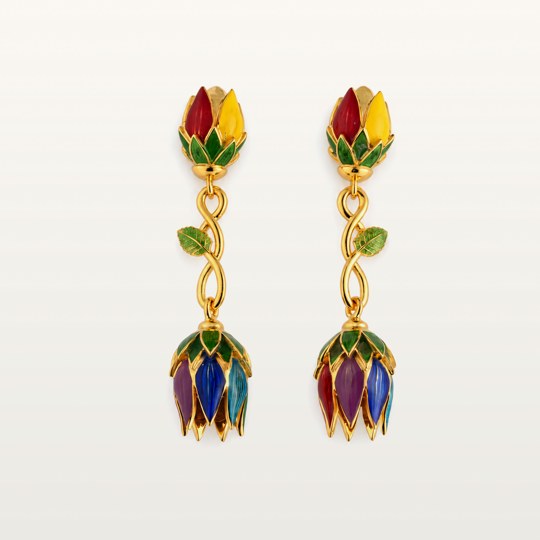 Seven-Plated flower Earring