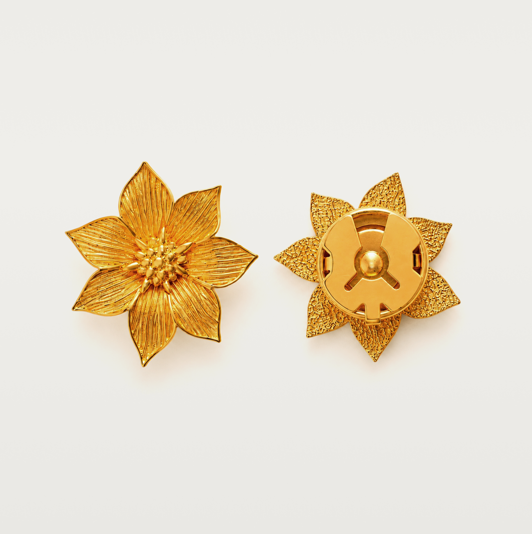 Seven-Plated flower Button Cover