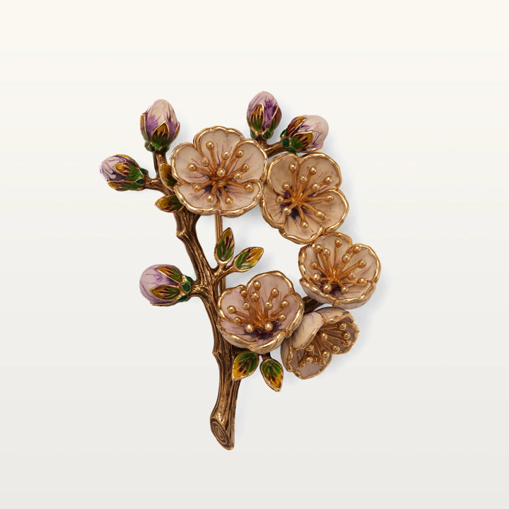 Apricot Blossom Large Brooch