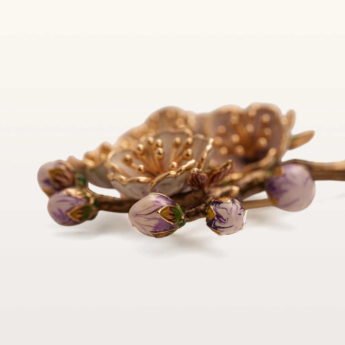 Apricot Blossom Large Brooch