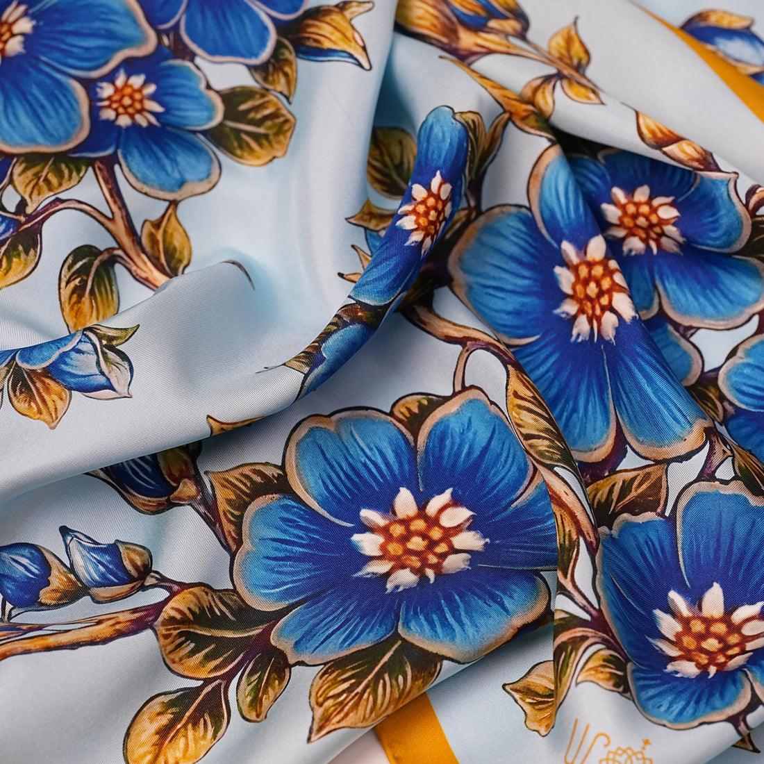 Forget-Me-Not Silk Scarf