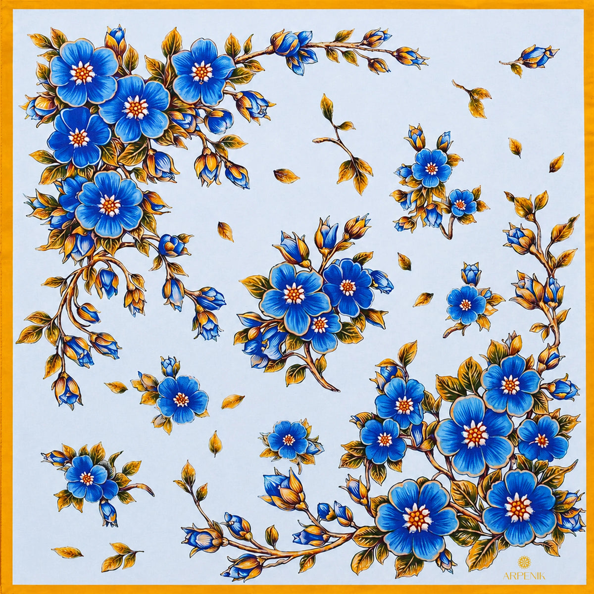 Forget-Me-Not Silk Scarf