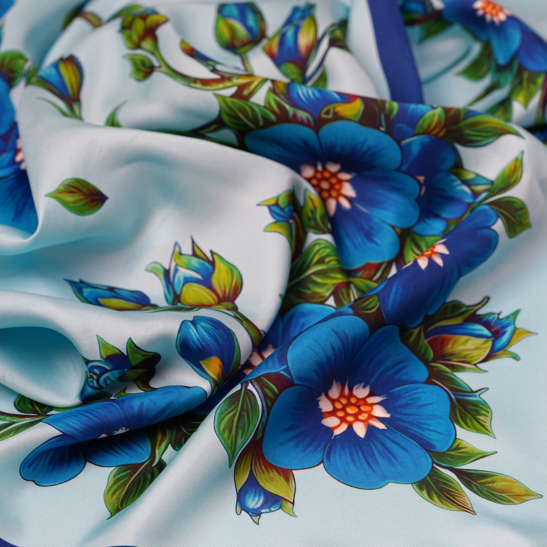 Forget-Me-Not Silk Scarf