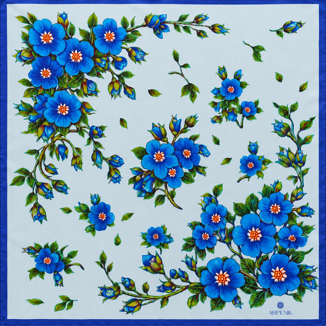 Forget-Me-Not Silk Scarf