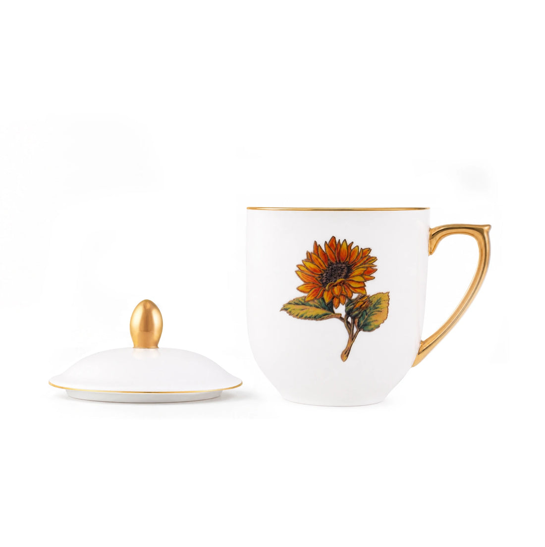Sunflower Porcelain Cup