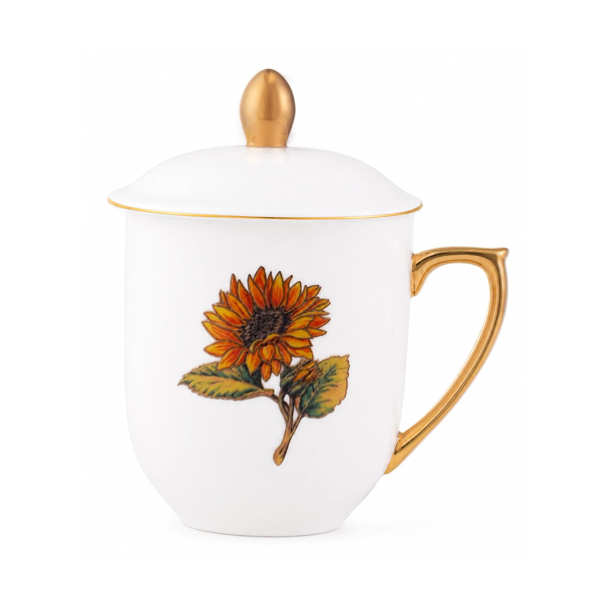 Sunflower Porcelain Cup