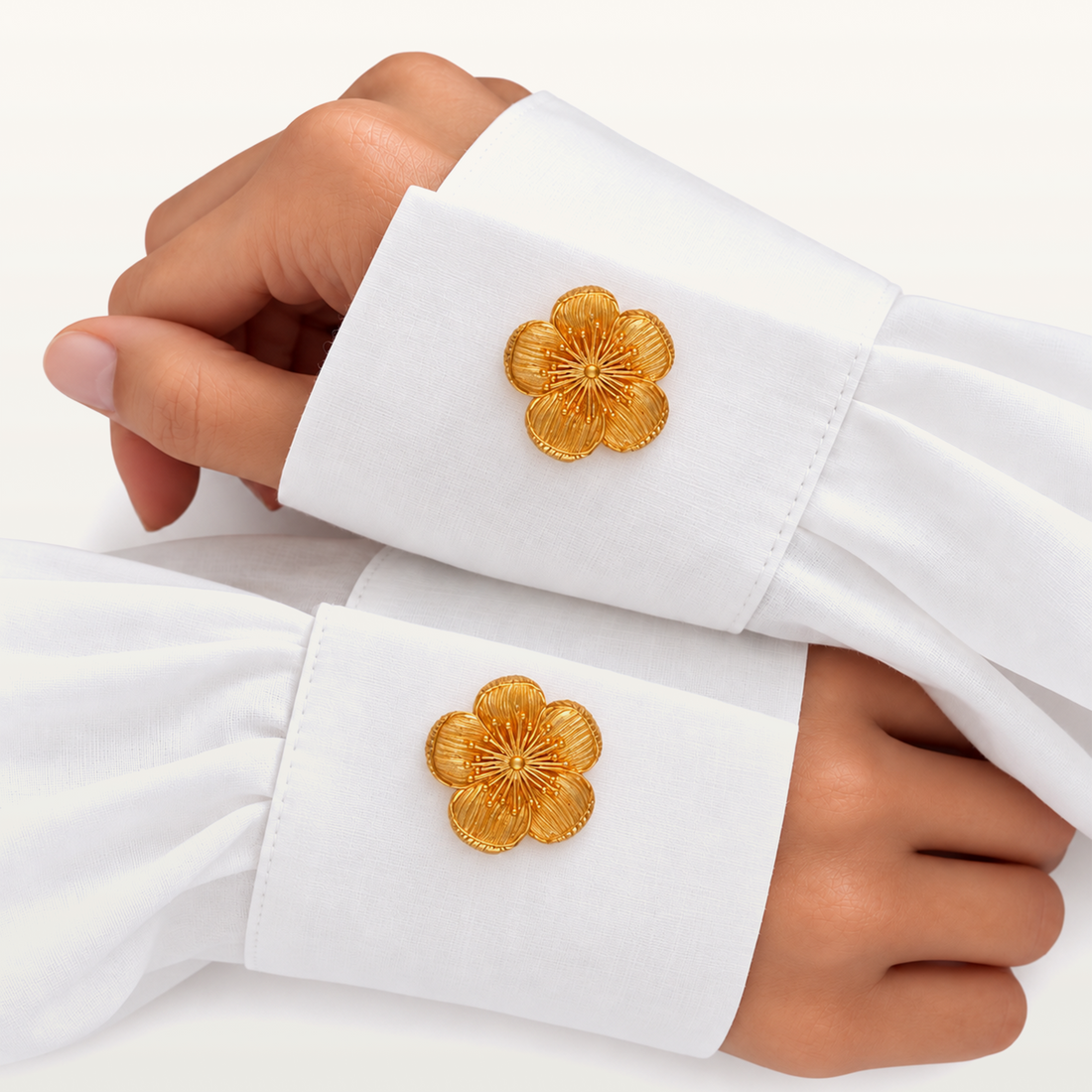 Apricot Blossom Button Cover
