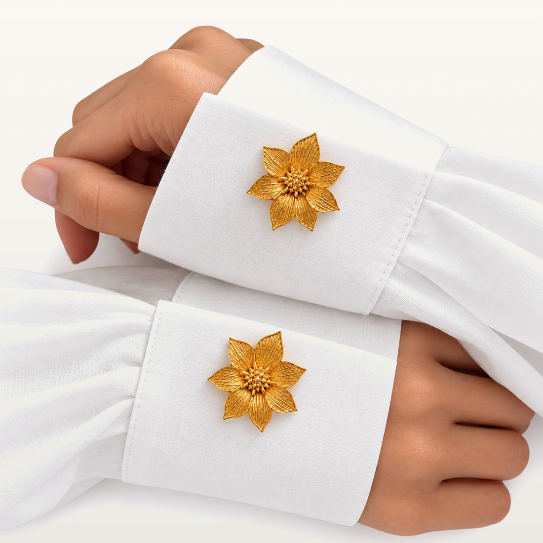Seven-Plated flower Button Cover